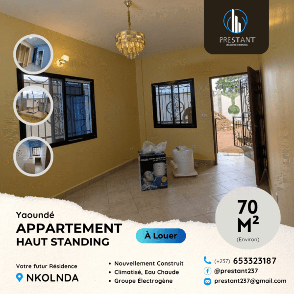 Trois Magnifiques Appartements Haut Standing Neufs à Nkolnda