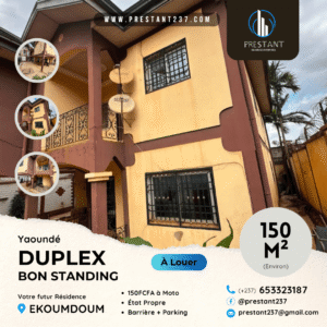 Magnifique Duplex Bon Standing à louer à Ekoumdoum