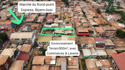 Terrain Commercial Titré de 500m² à vendre à Biyem-Assi