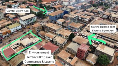 Terrain Commercial Titré de 500m² à vendre à Biyem-Assi