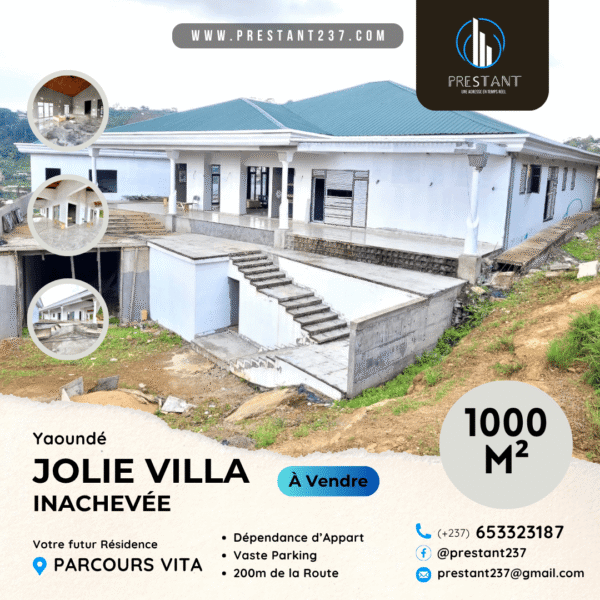 Magnifique Villa de 1000m² Type Americain à vendre au Parcours Vita